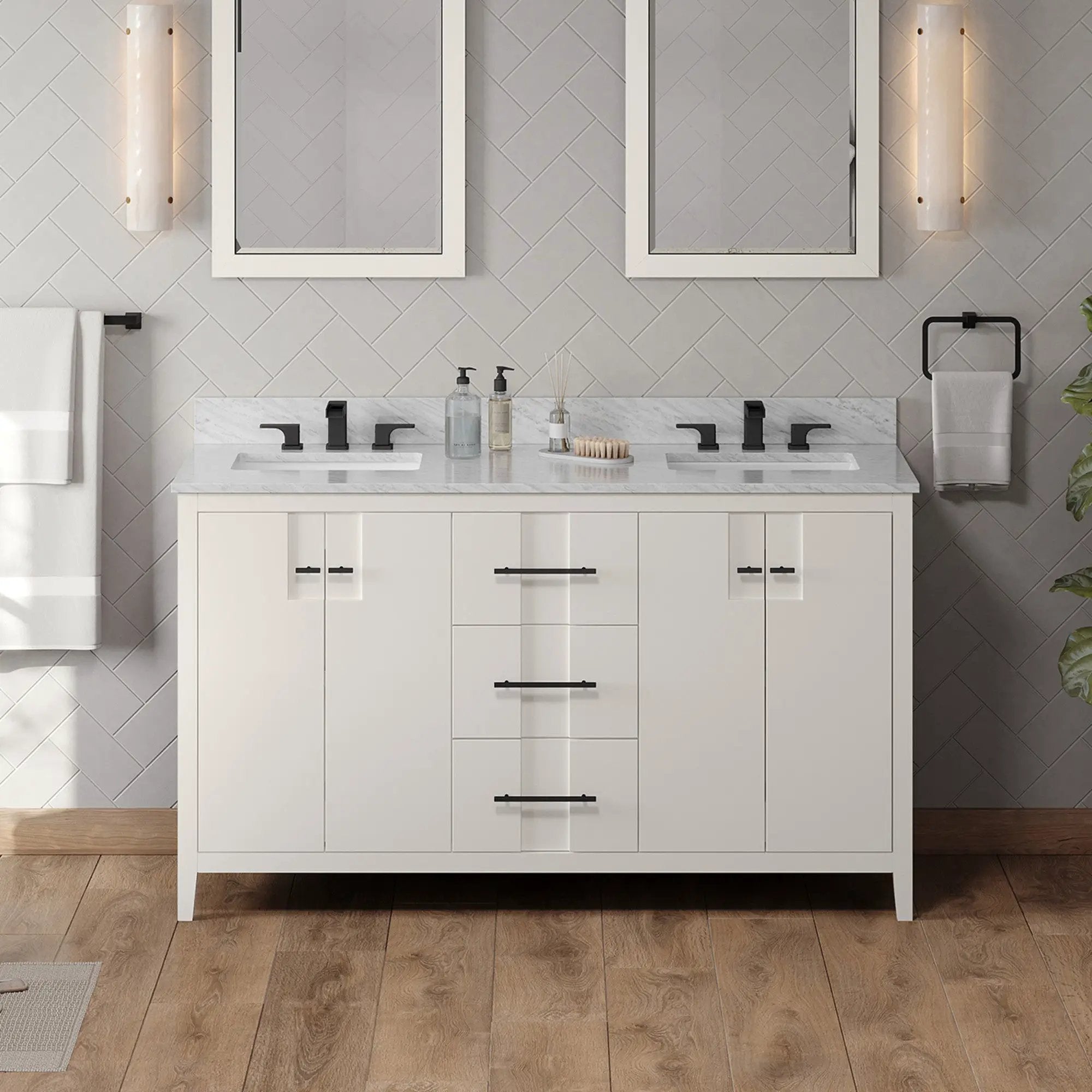 Jeffrey Alexander 60" Katara Vanity Set by Jeffrey Alexander