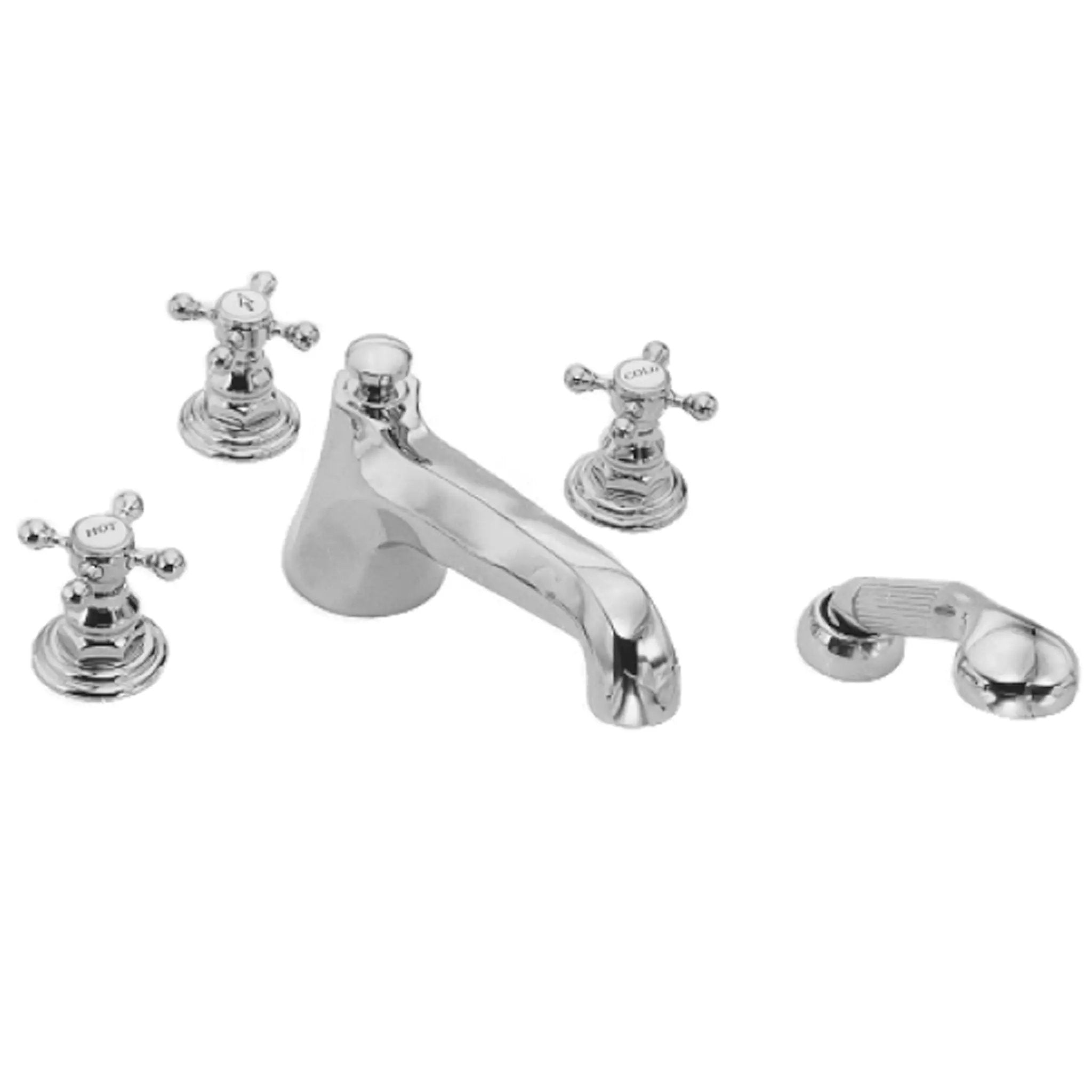 polished chrome tub faucet