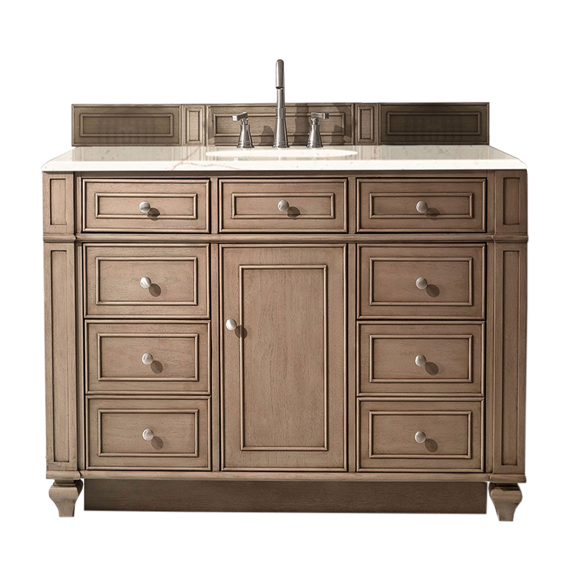 James Martin Vanities Bristol 48" Single Vanity - Whitewashed Walnut