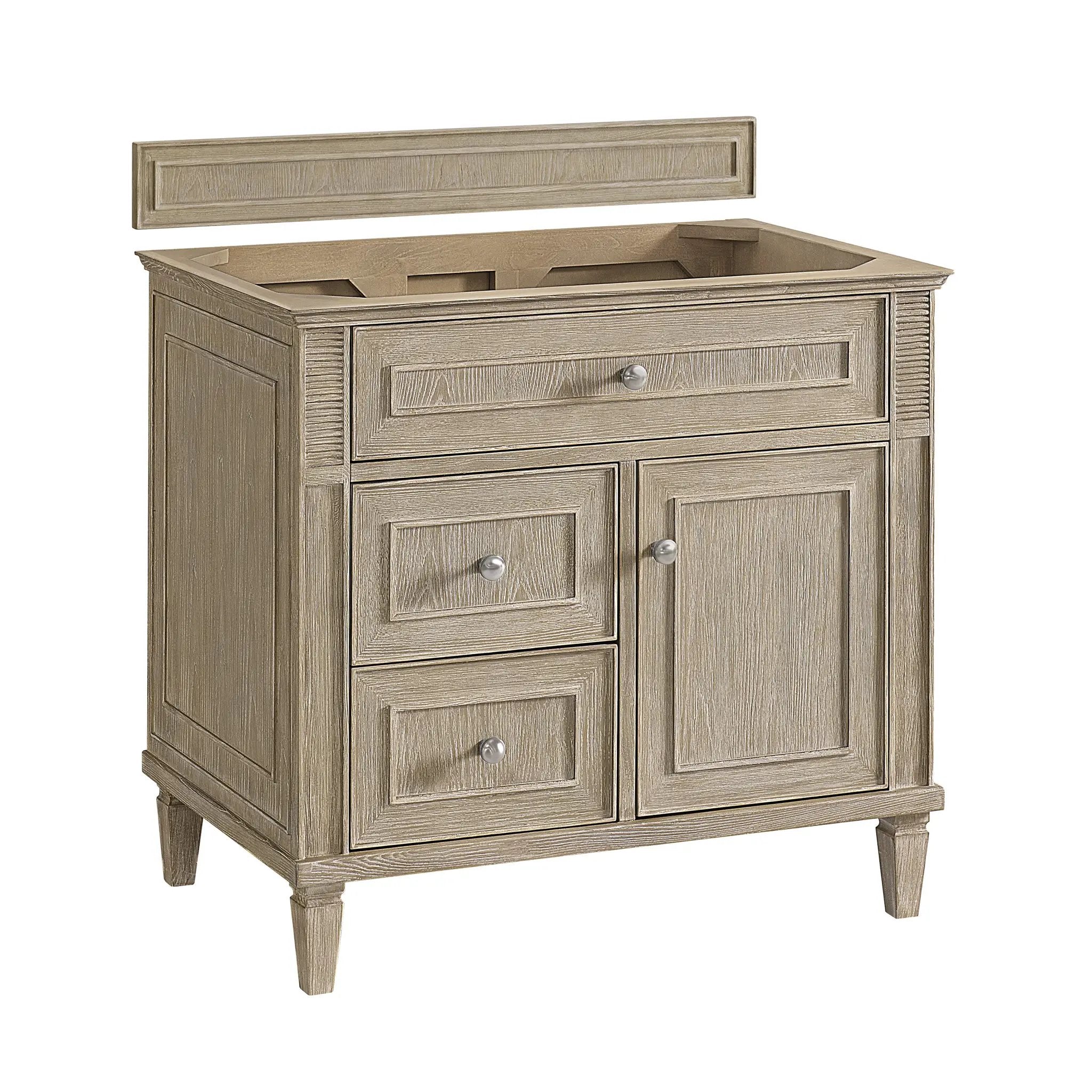 whitewashed oak vanity