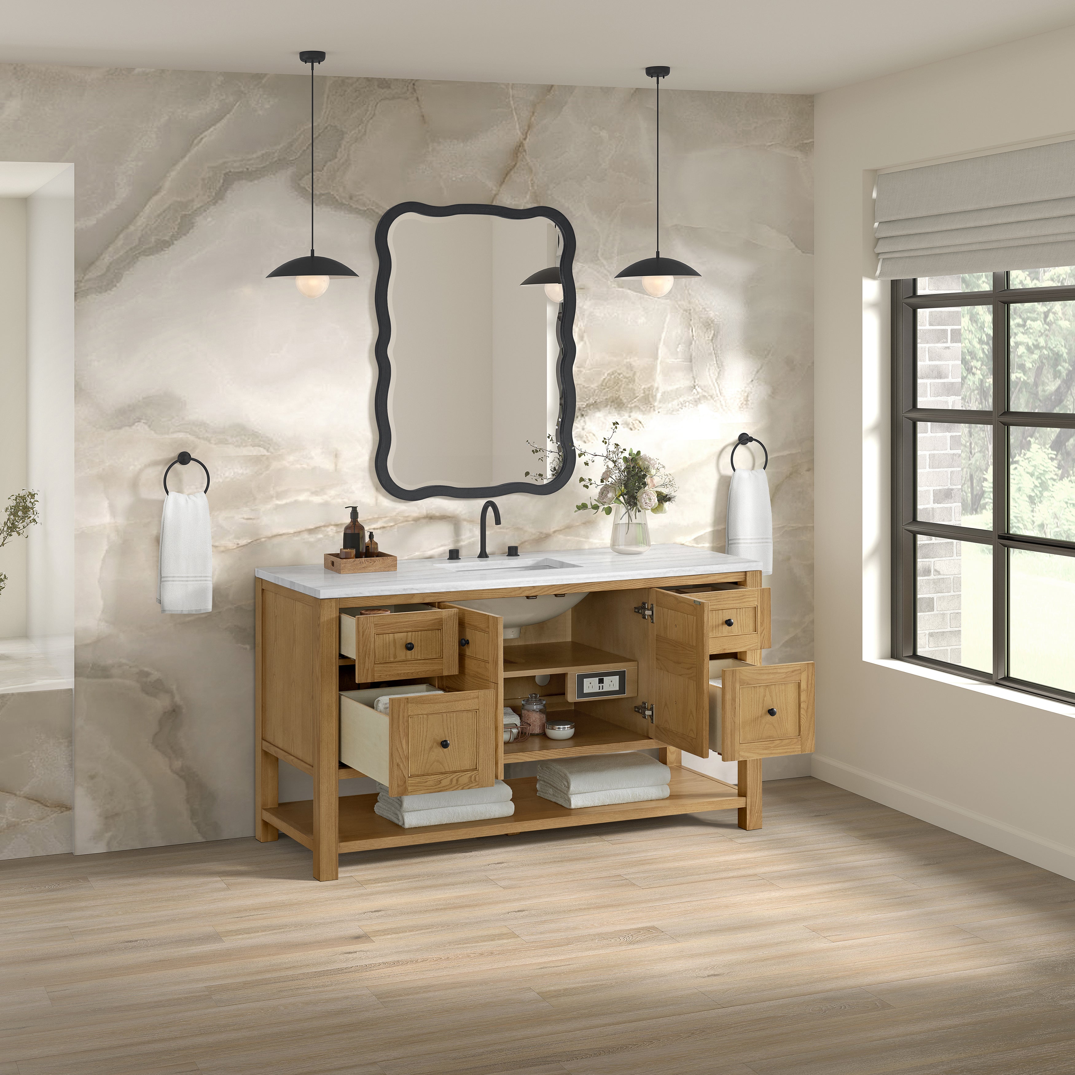 arctic fall solid surface top vanity