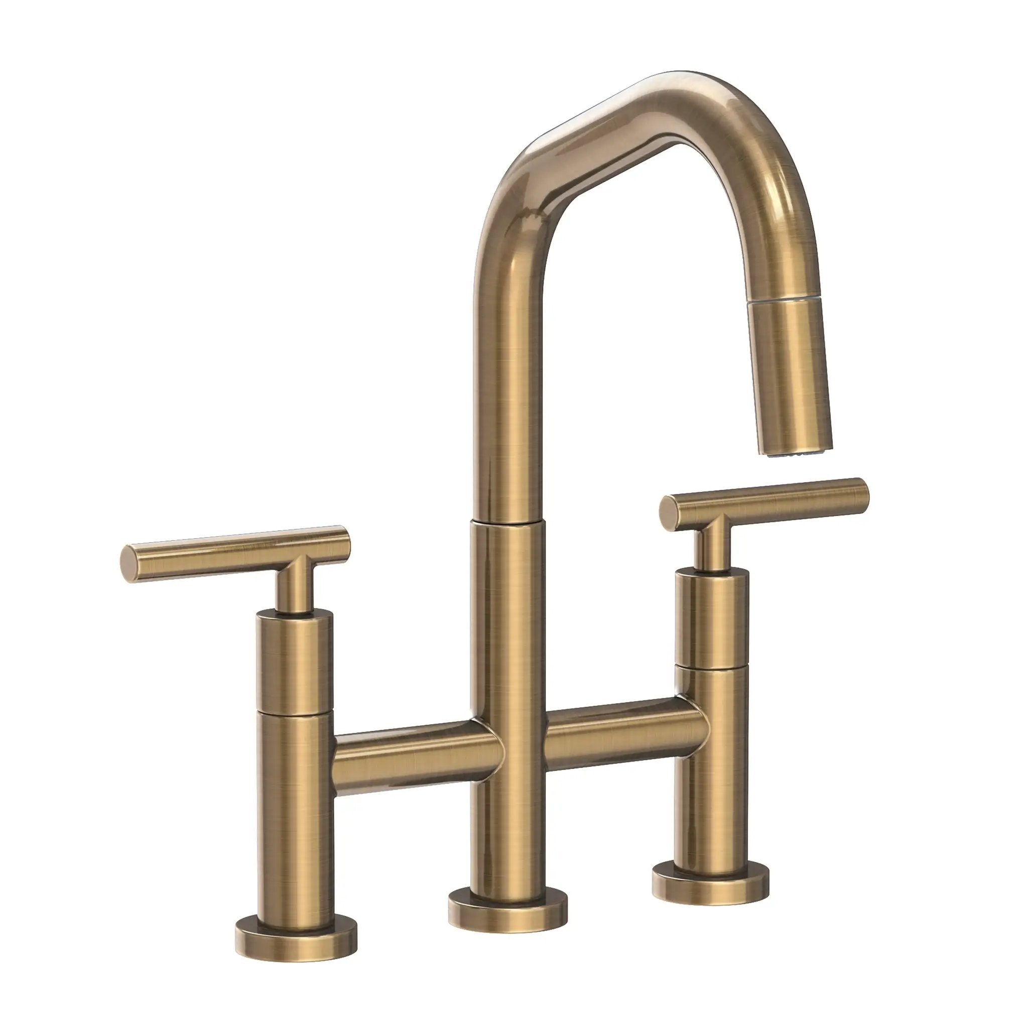 Newport Brass East Square Kitchen Bridge Pull-Down Faucet by Newport Brass