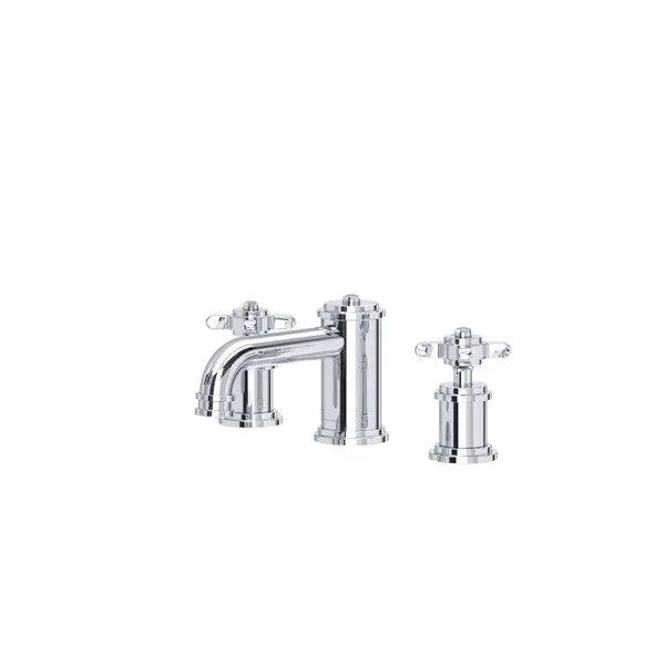 polished chrome bathroom faucet