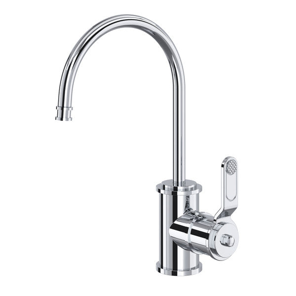 polished chrome kitchen faucet