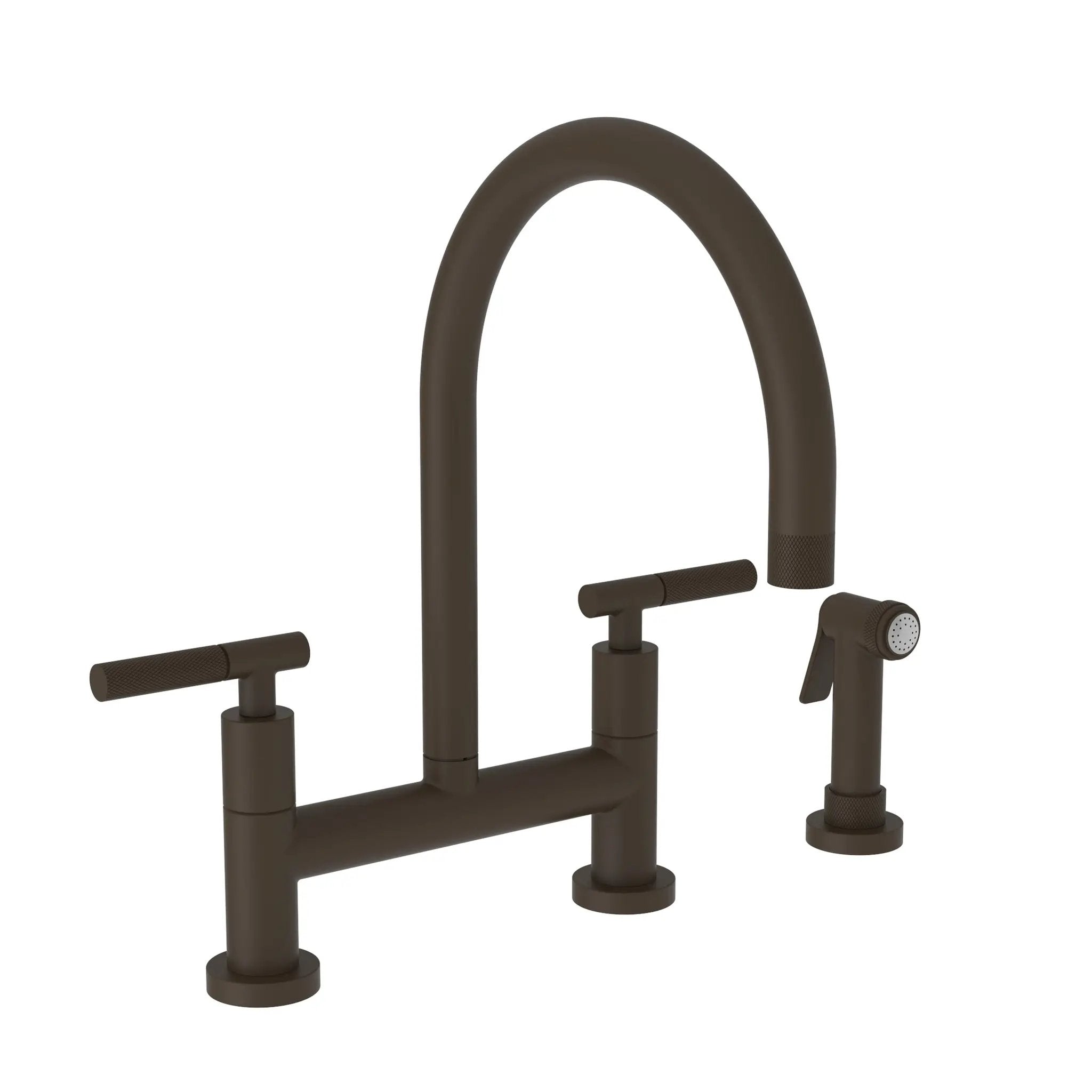 Newport Brass Muncy Kitchen Bridge Faucet with Side Spray by Newport Brass