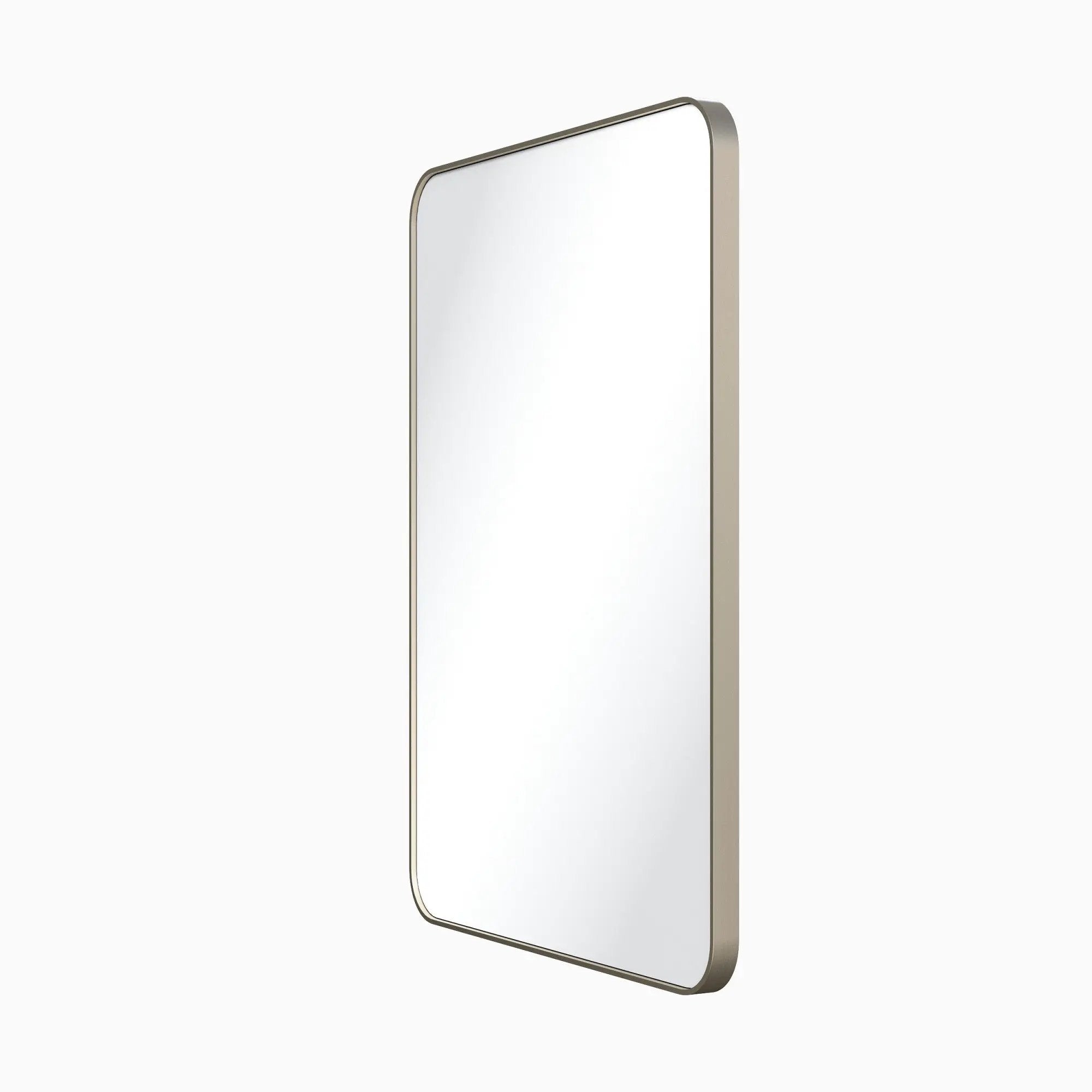 Jeffrey Alexander 22" W x 1" D x 30" H Rounded Rectangle Metal Frame Mirror by Jeffrey Alexander