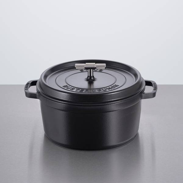 black/steel cocotte