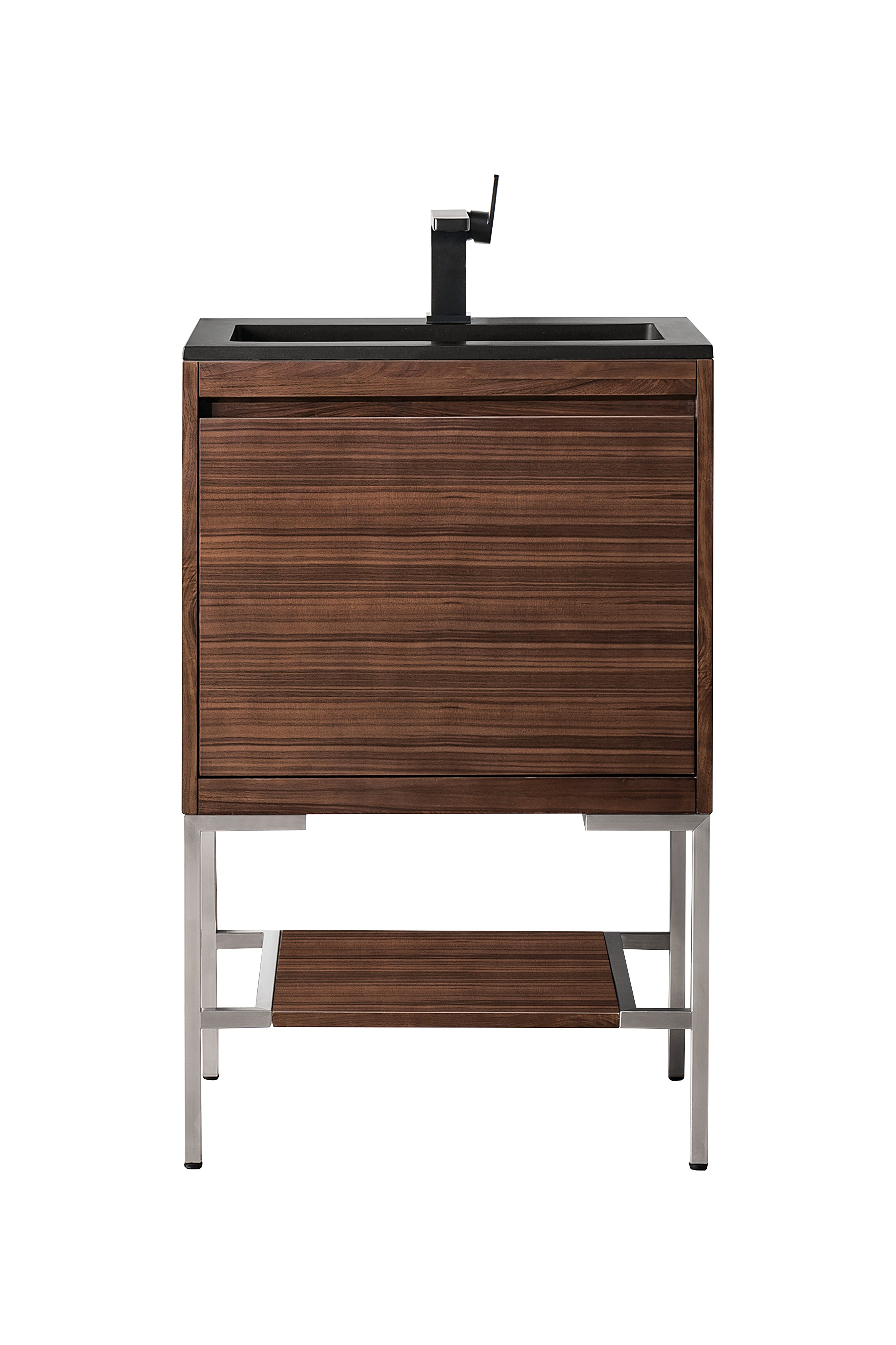 charcoal black composite stone top vanity