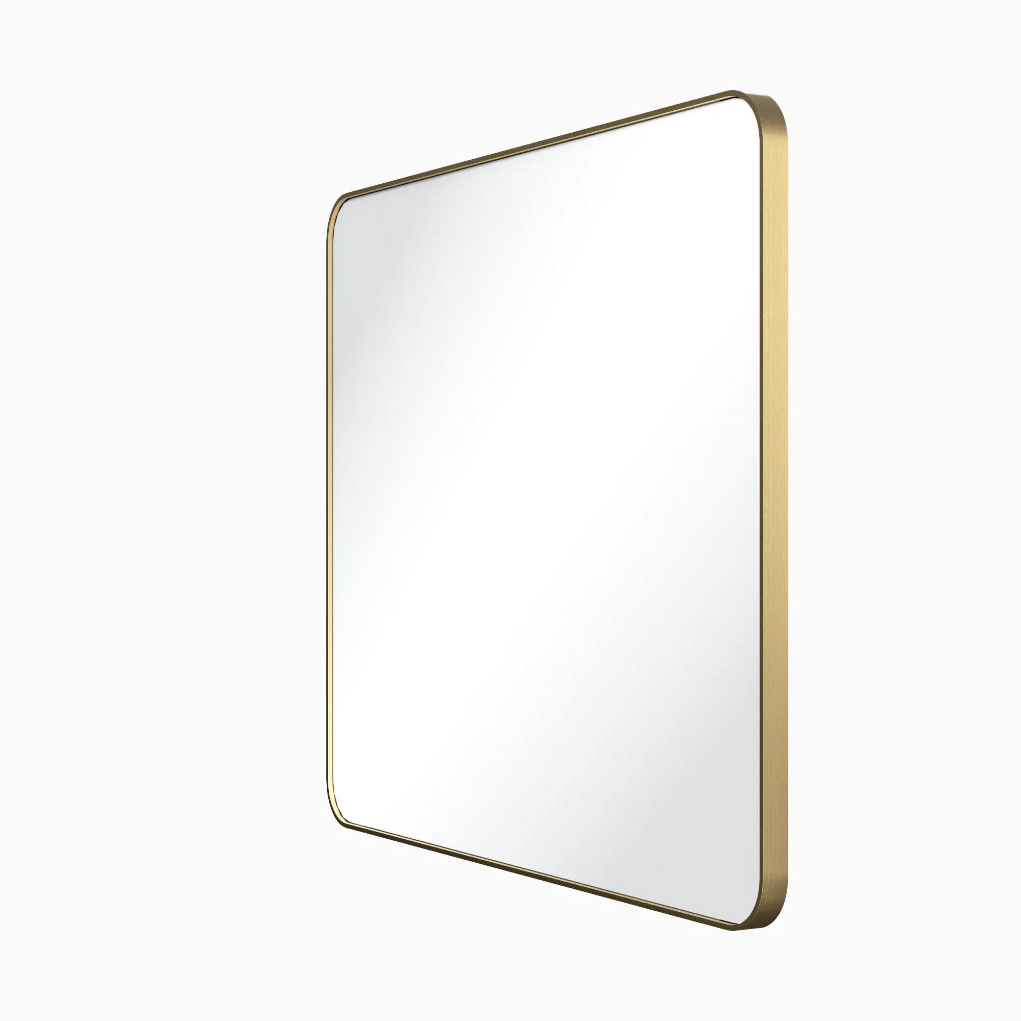 Jeffrey Alexander 33" W x 1" D x 28" H Rounded Rectangle Metal Frame Mirror by Jeffrey Alexander