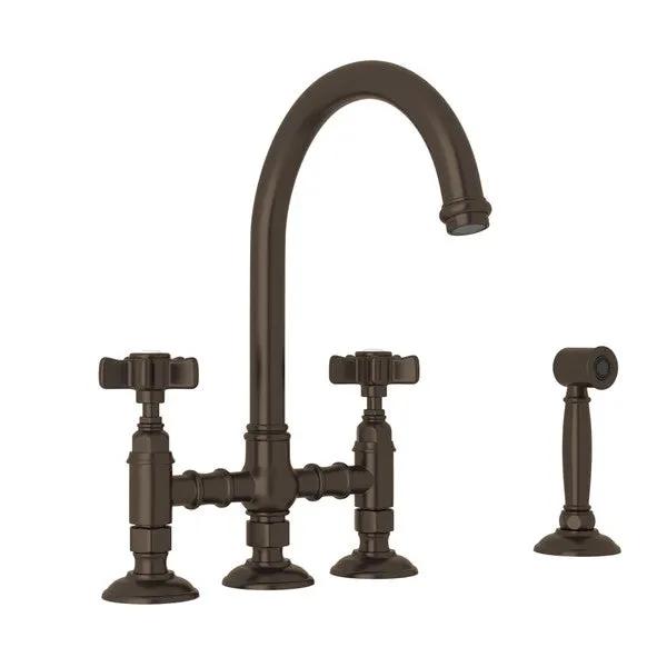 Rohl San Julio Bridge Kitchen Faucet with Side Spray by Rohl