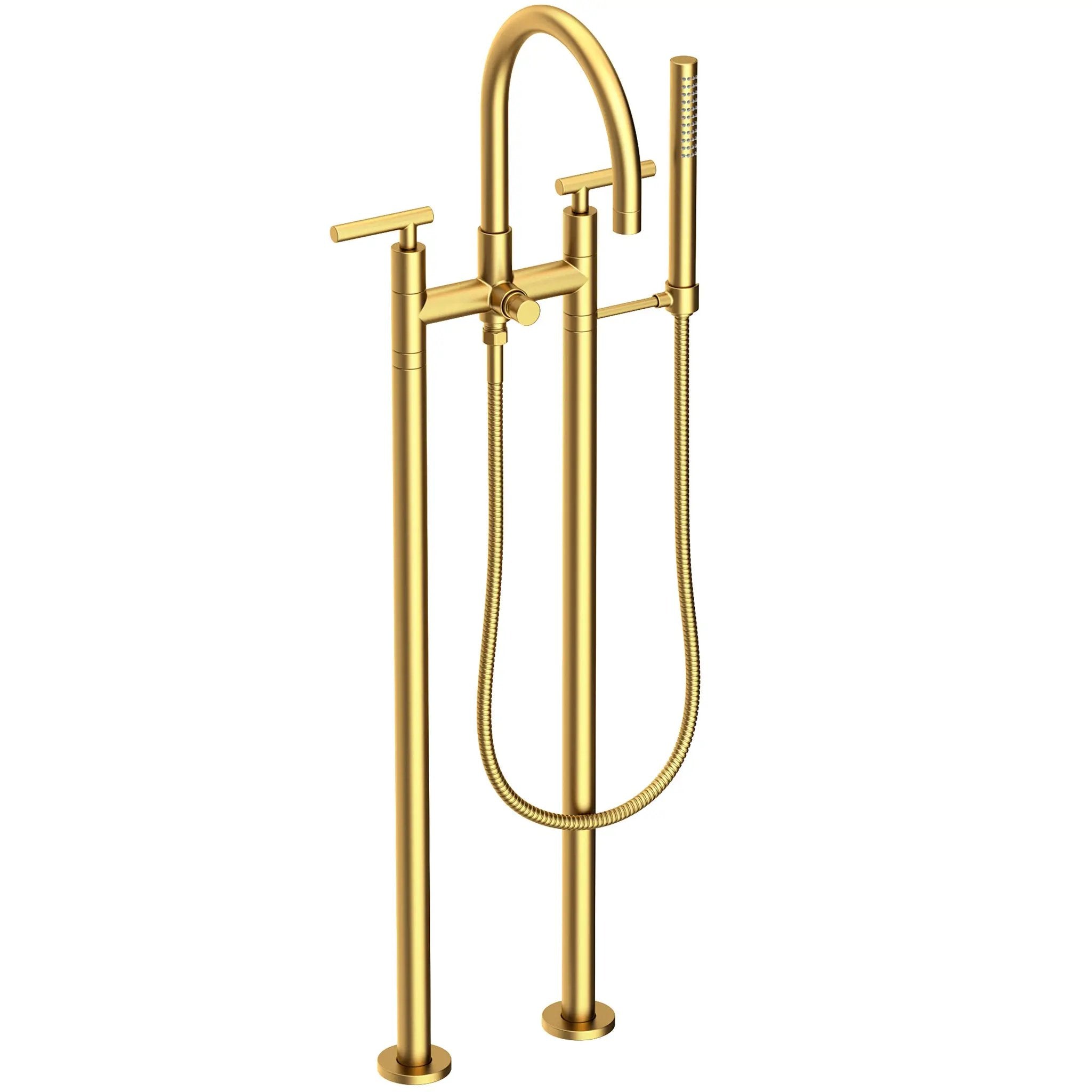 Newport Brass East Linear Exposed Tub & Hand Shower Set w/Risers by Newport Brass