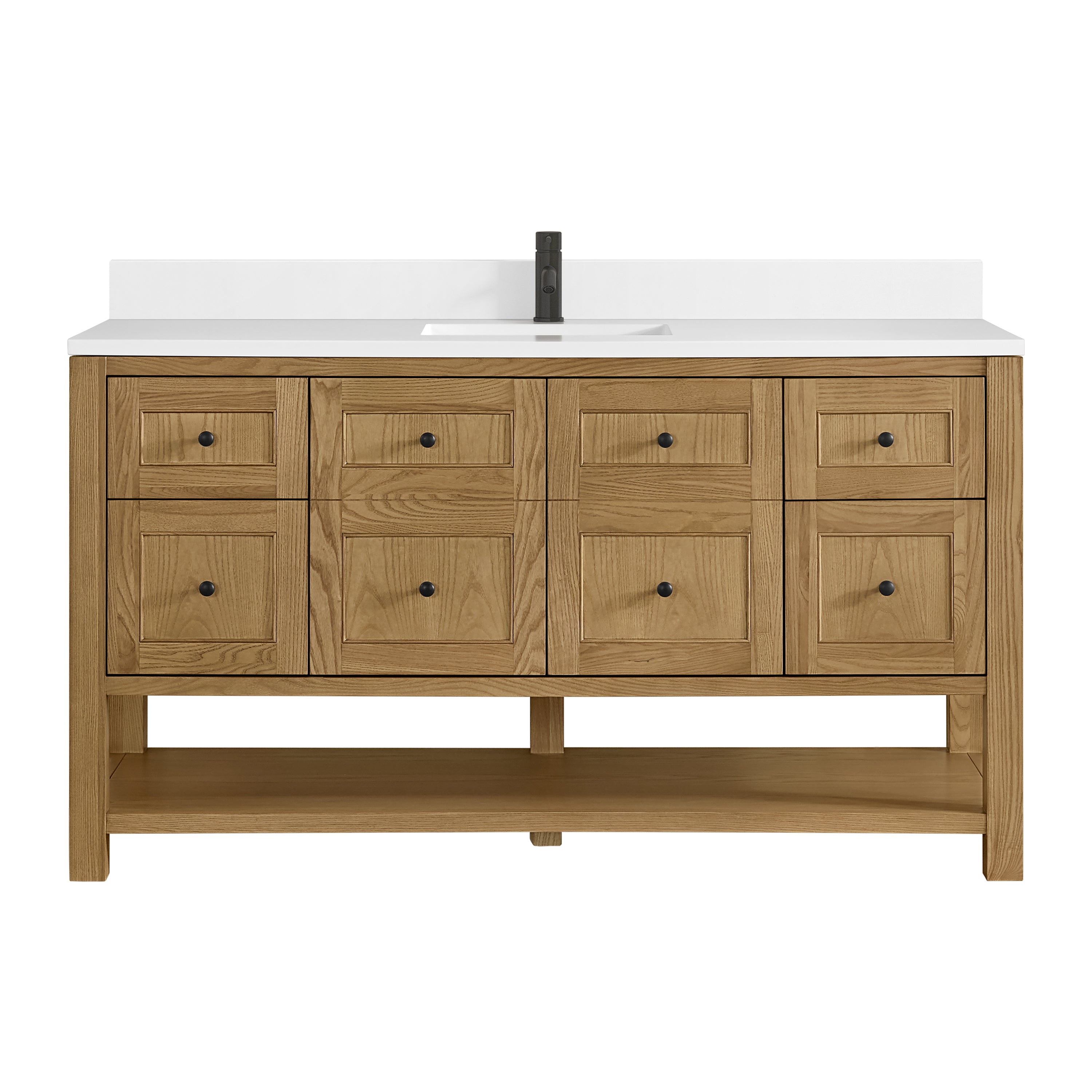 James Martin Vanities Breckenridge 60" Single Vanity - Light Natural Oak