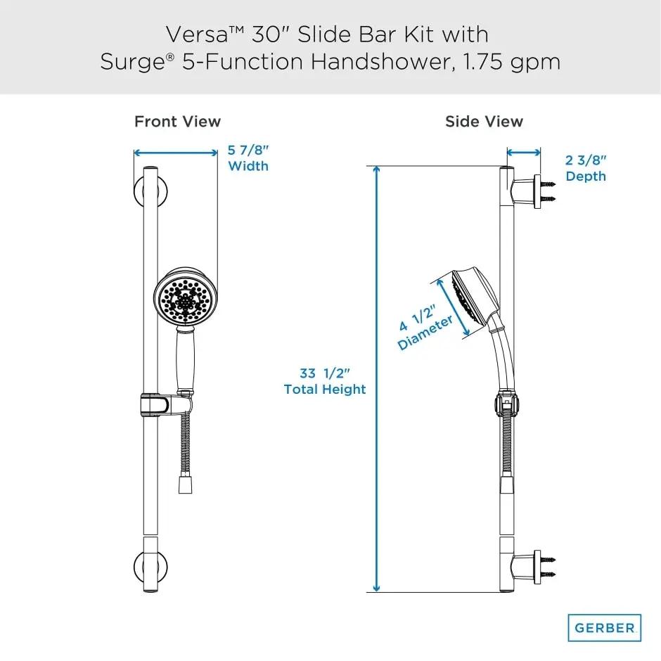 slide bar assembly dimension