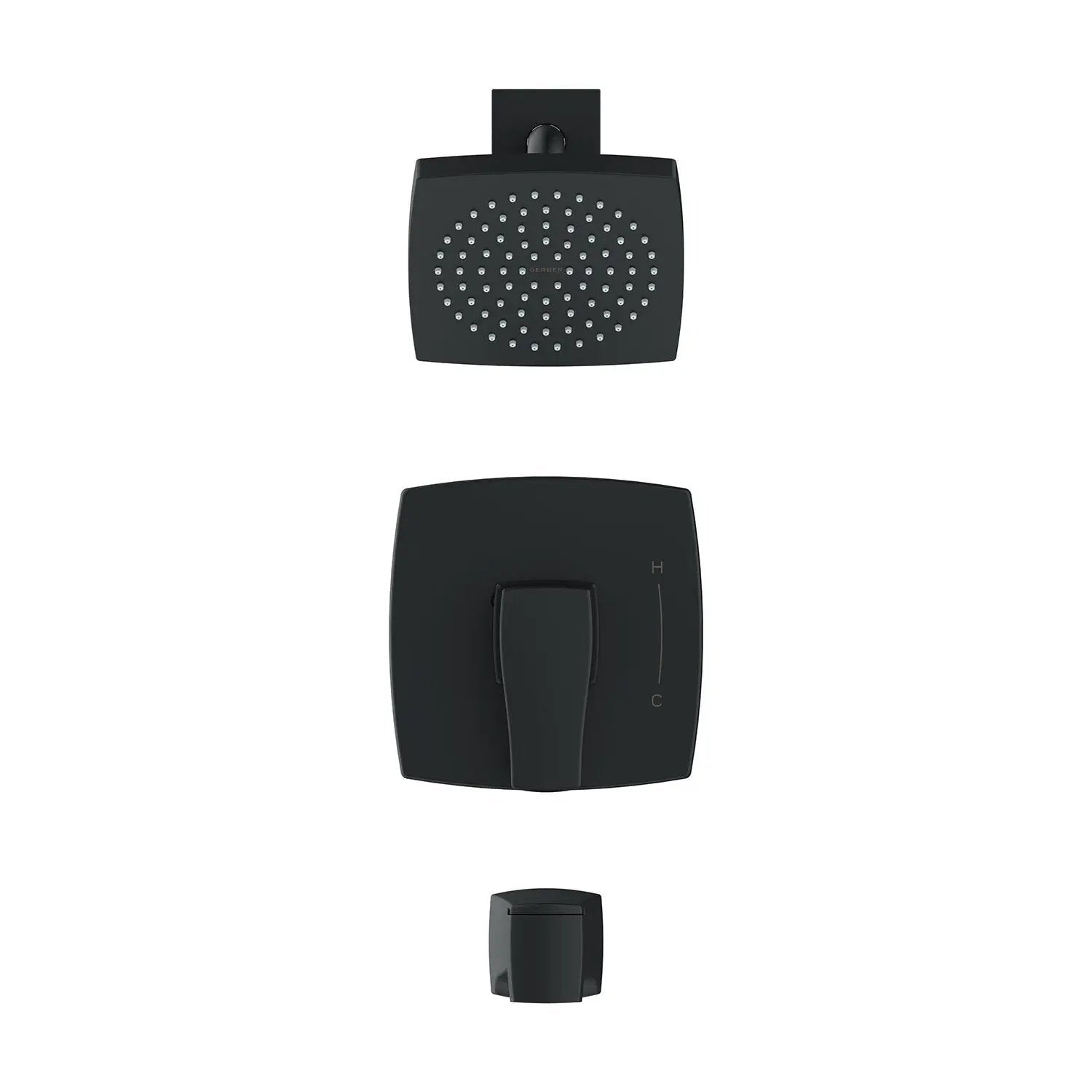 Danze by Gerber Tribune 1H Tub and Shower Trim Kit and Treysta Cartridge 1.75gpm by Danze