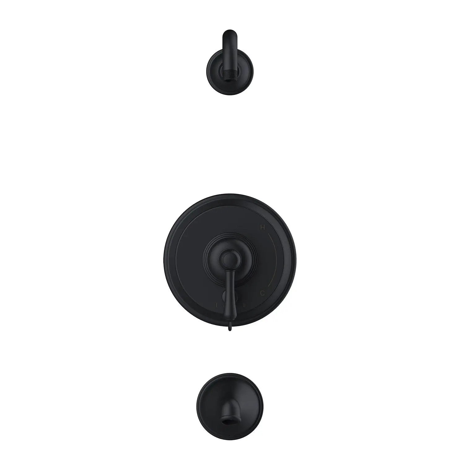 Danze by Gerber Opulence 1H Tub and Shower Trim Kit and Treysta Cartridge w/ Diverter on Valve Less Showerhead by Danze
