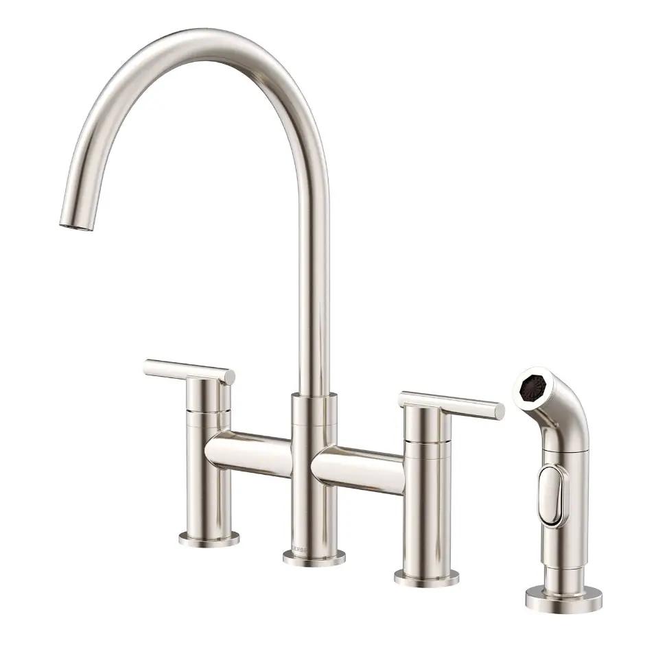 Danze by Gerber Parma 2H Bridge Kitchen Faucet w/ Spray 1.75gpm by Danze