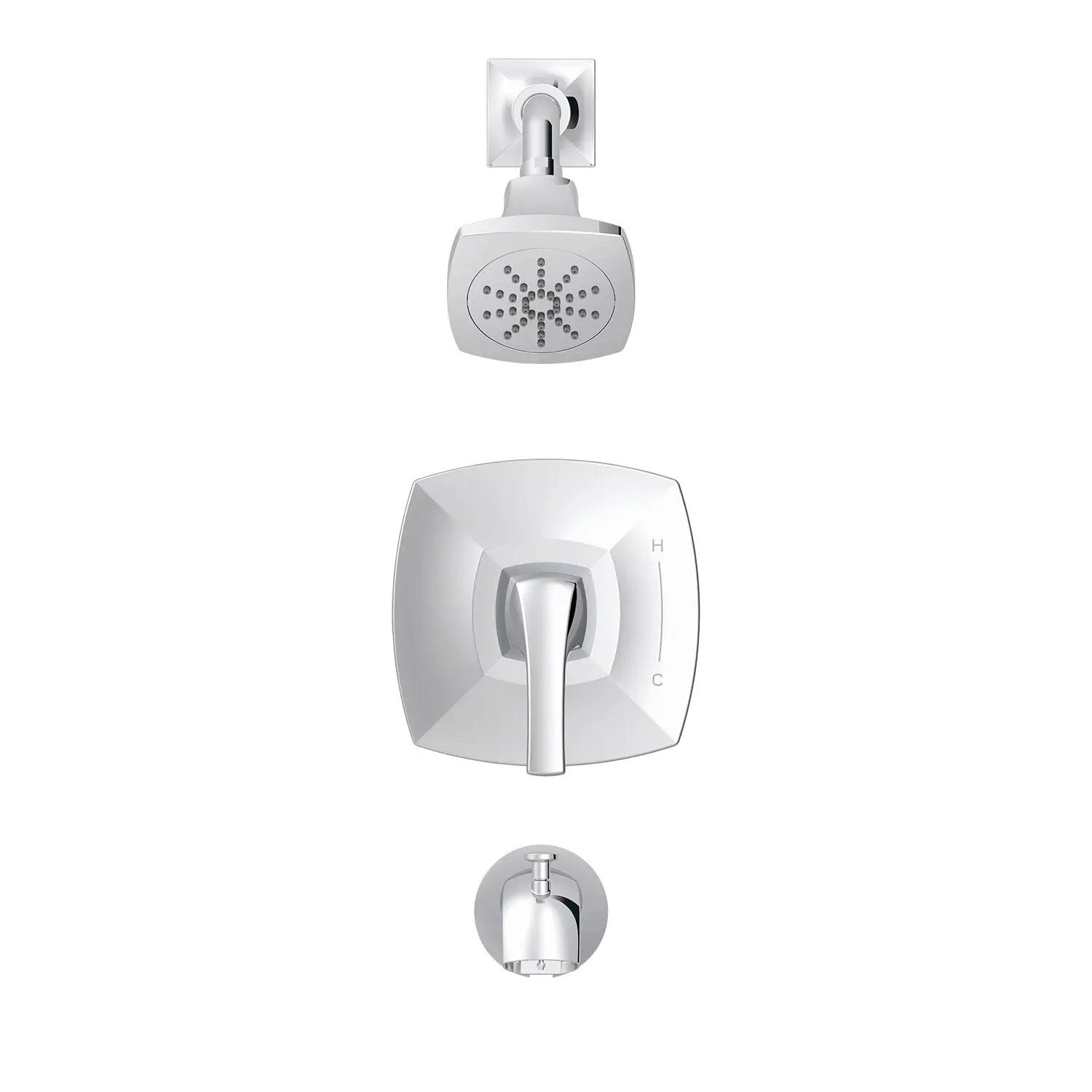 Danze by Gerber Vaughn 1H Tub and Shower Trim Kit and Treysta Cartridge 1.75gpm by Danze