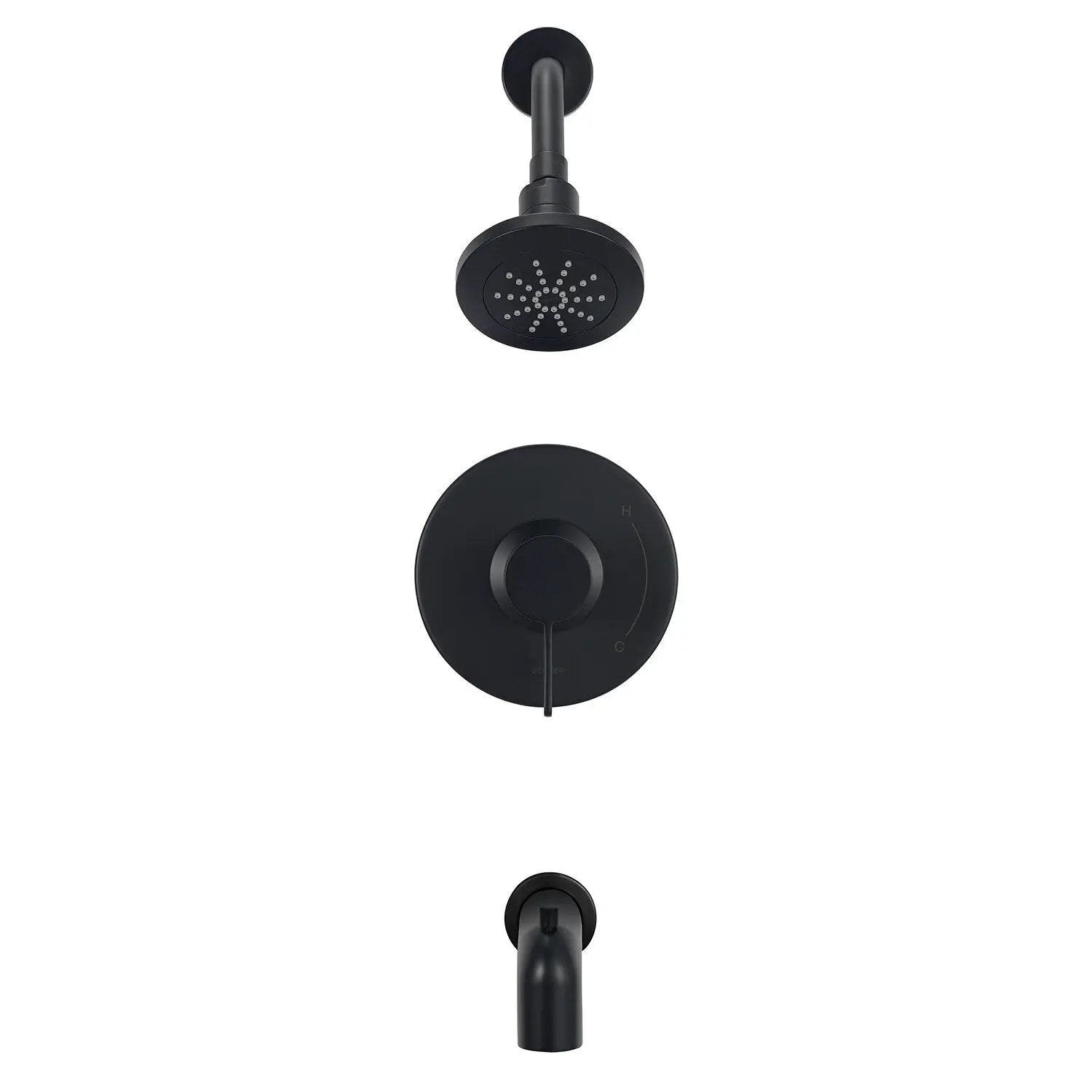 Danze by Gerber Amalfi 1H Tub and Shower Trim Kit w/Diverter on Spout and Treysta Cartridge 1.75gpm by Danze