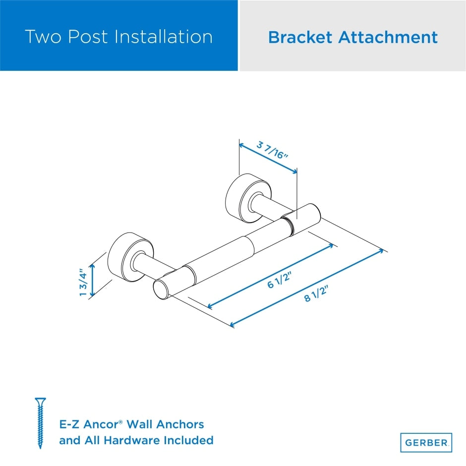 toilet paper holder dimension