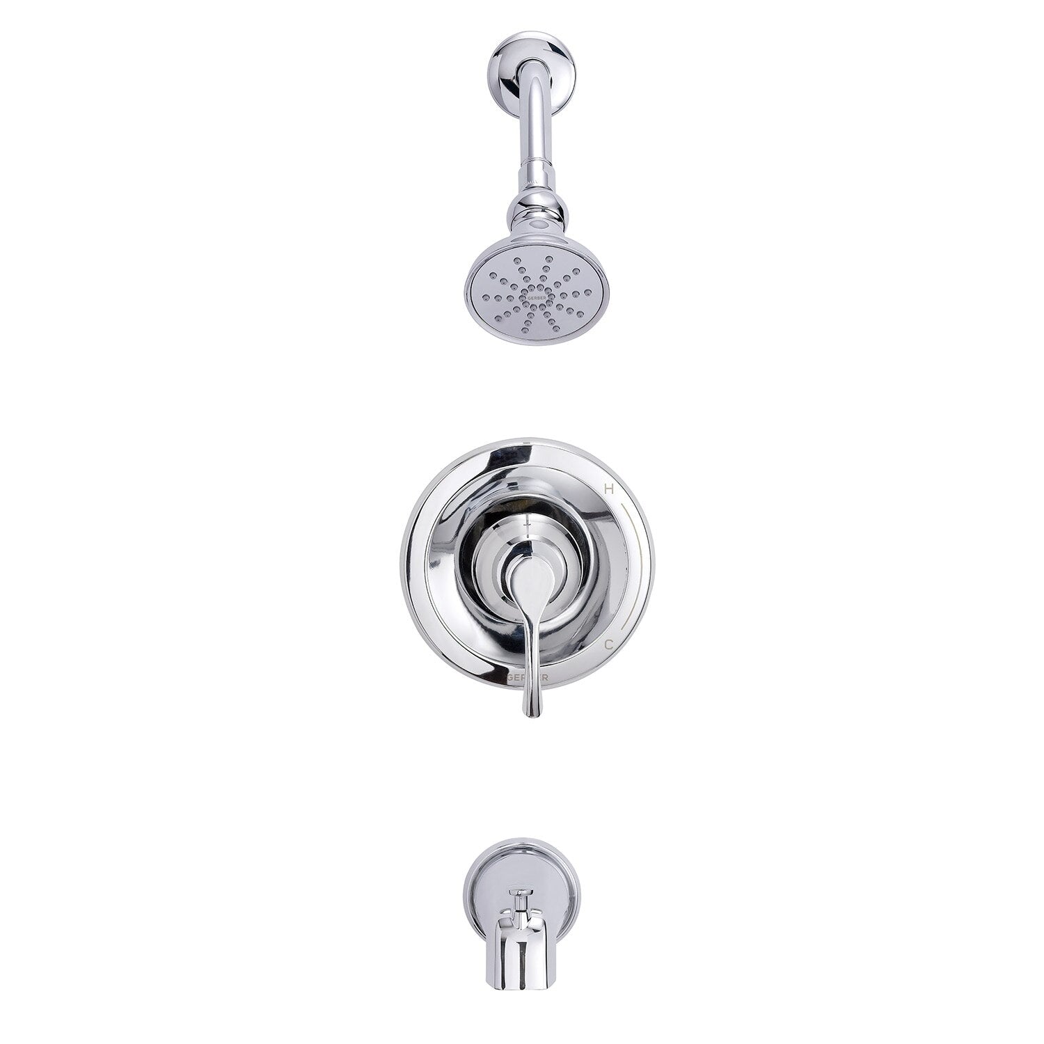 Danze by Gerber Antioch 1H Tub and Shower Trim Kit w/ Diverter on Spout and Treysta Cartridge 1.75gpm by Danze