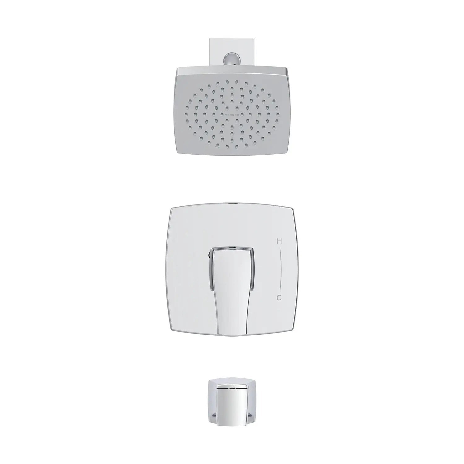 Danze by Gerber Tribune 1H Tub and Shower Trim Kit and Treysta Cartridge 1.75gpm by Danze