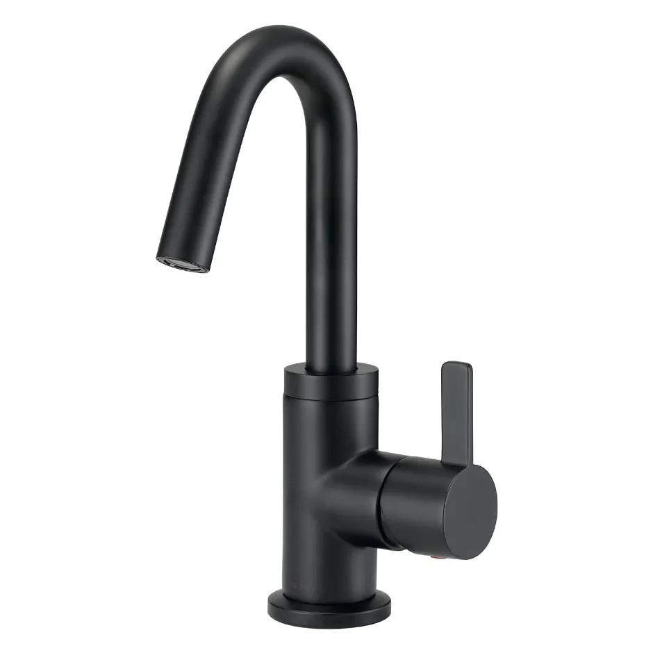 Danze by Gerber Amalfi 1H Lavatory Faucet Single Hole Mount w/ 50/50 Touch Down Drain and Optional Deck Plate Included 1.2gpm by Danze
