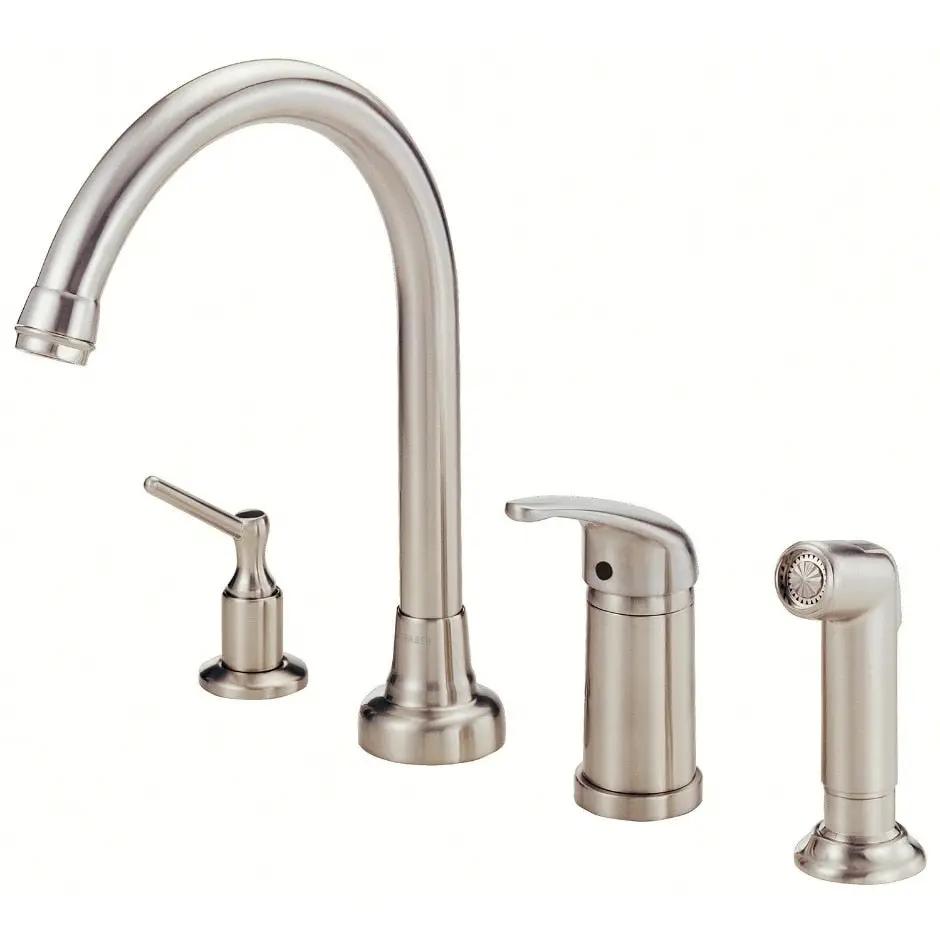 Danze by Gerber Melrose 1H High-Rise Kitchen Faucet w/ Soap Dispenser and Spray 1.75gpm by Danze