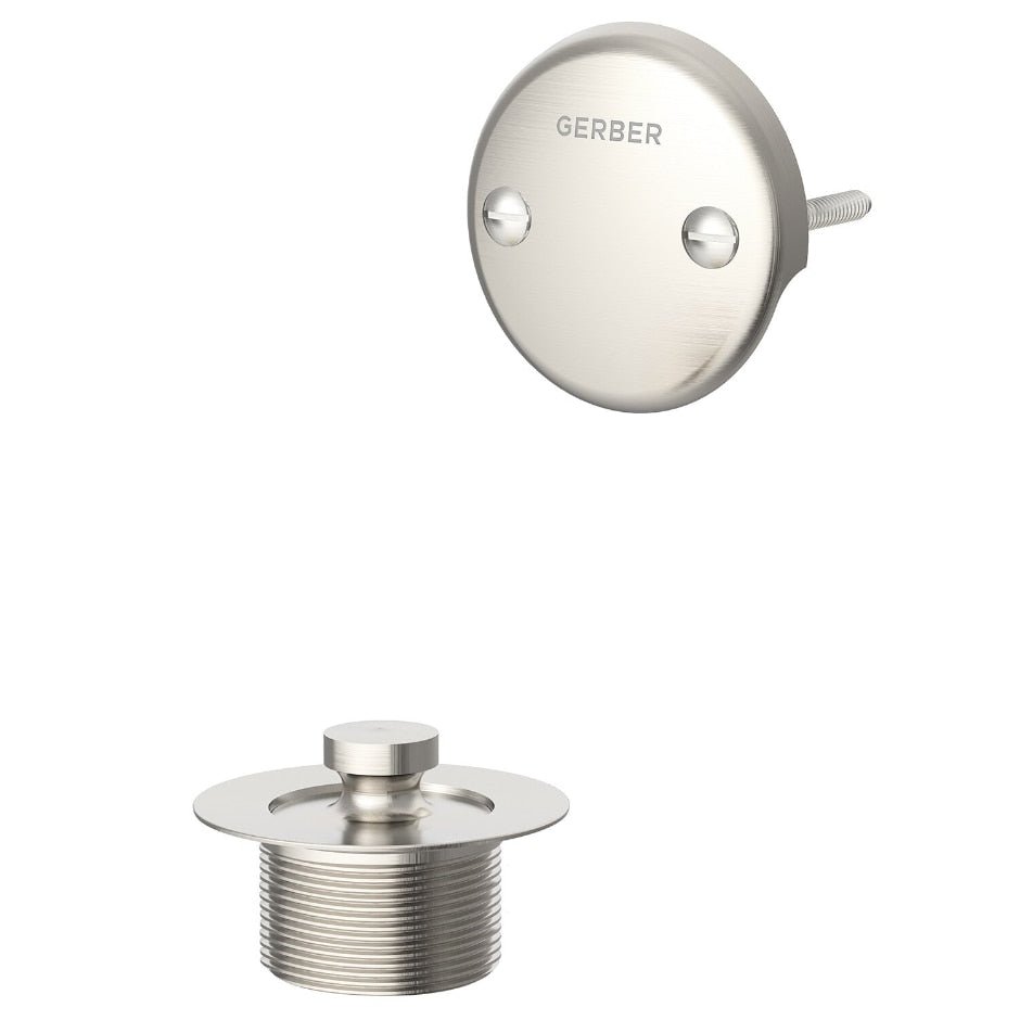 brushed nickel drain