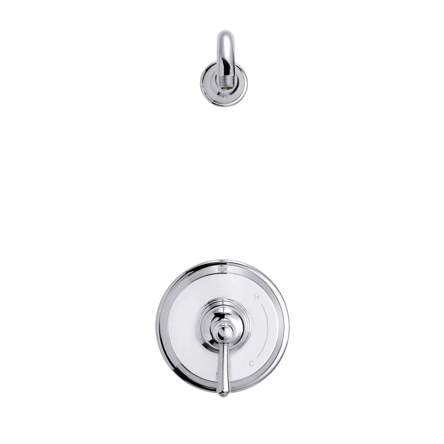 Danze by Gerber Opulence 1H Shower Only Trim Kit and Treysta Cartridge Less Showerhead by Danze