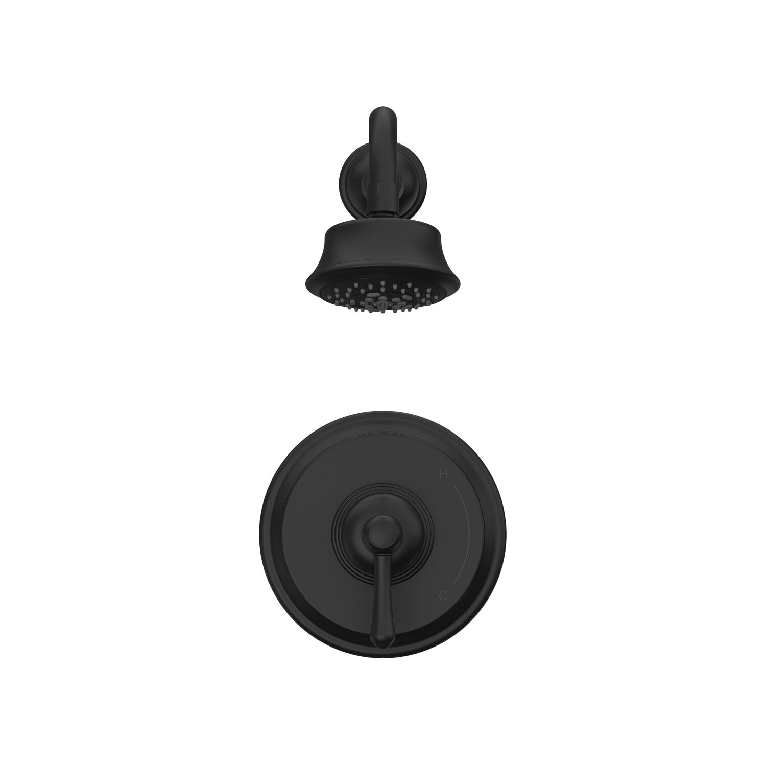 Danze by Gerber Opulence 1H Shower Only Trim Kit and Treysta Cartridge w/ 5 Function Showerhead 1.75gpm