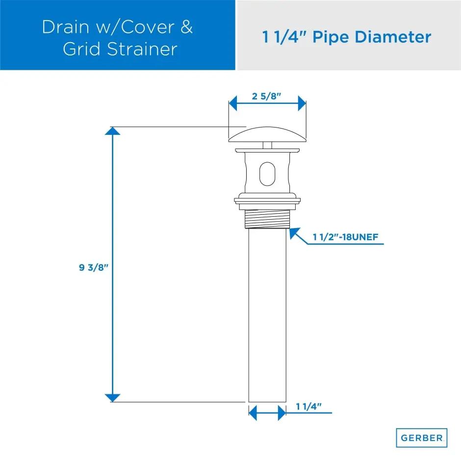 drain dimension