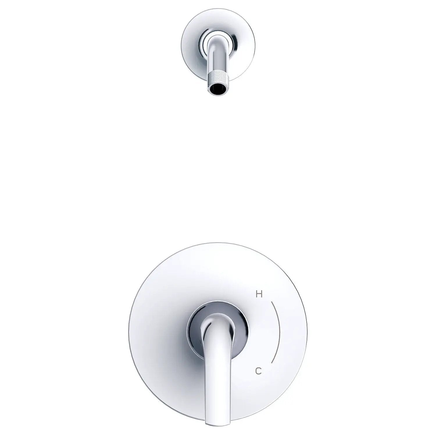 Danze by Gerber Lemora 1H Shower Only Trim Kit and Treysta Cartridge Less Showerhead by Danze