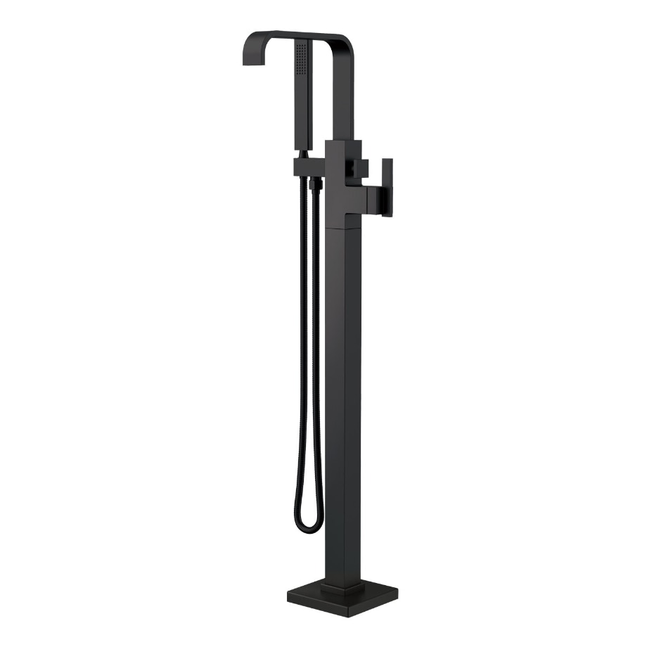 Danze by Gerber Square Floor Mount Tub Filler Trim Kit with Rectangular Handshower 1.75gpm