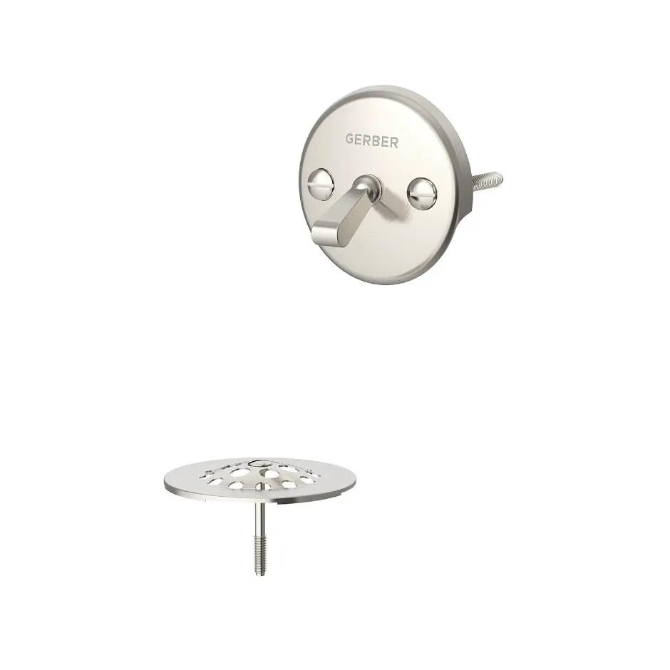 brushed nickel drain