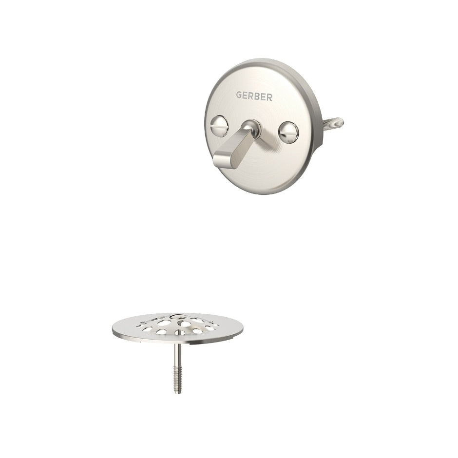 brushed nickel drain