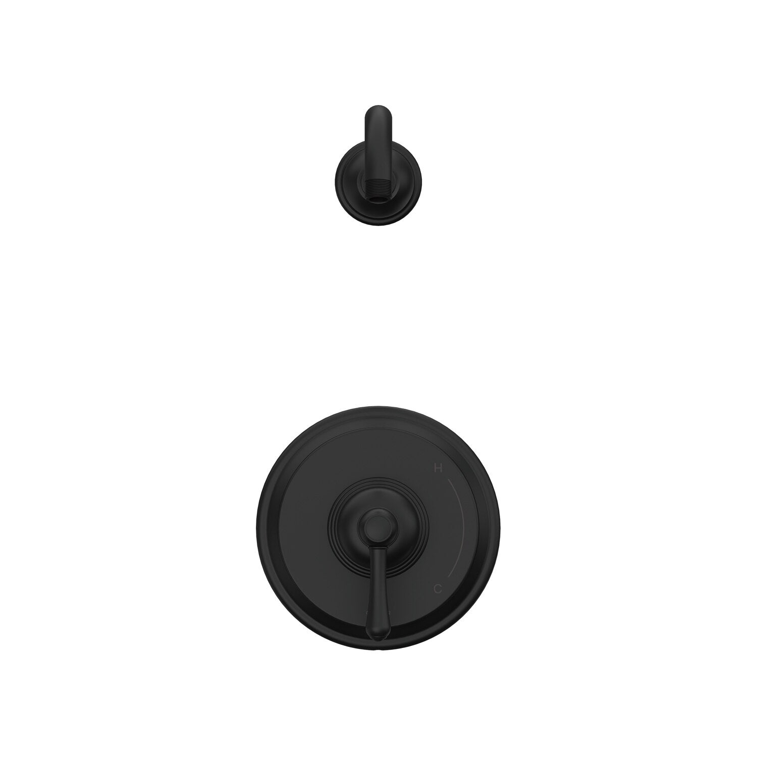 Danze by Gerber Opulence 1H Shower Only Trim Kit and Treysta Cartridge Less Showerhead