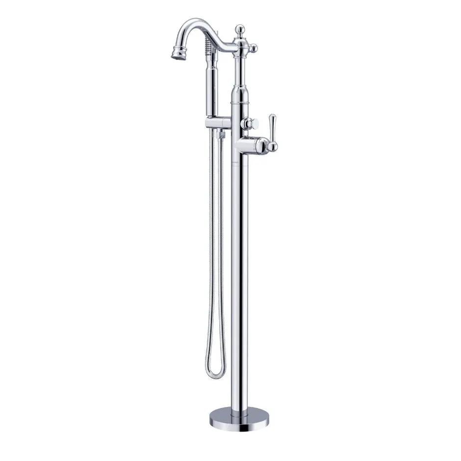 Danze by Gerber Traditional Floor Mount Tub Filler Trim Kit with Showerstick Handshower 1.75gpm by Danze