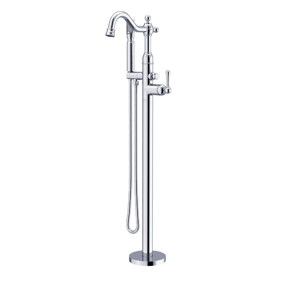 Danze by Gerber Traditional Floor Mount Tub Filler Trim Kit with Showerstick Handshower 1.75gpm