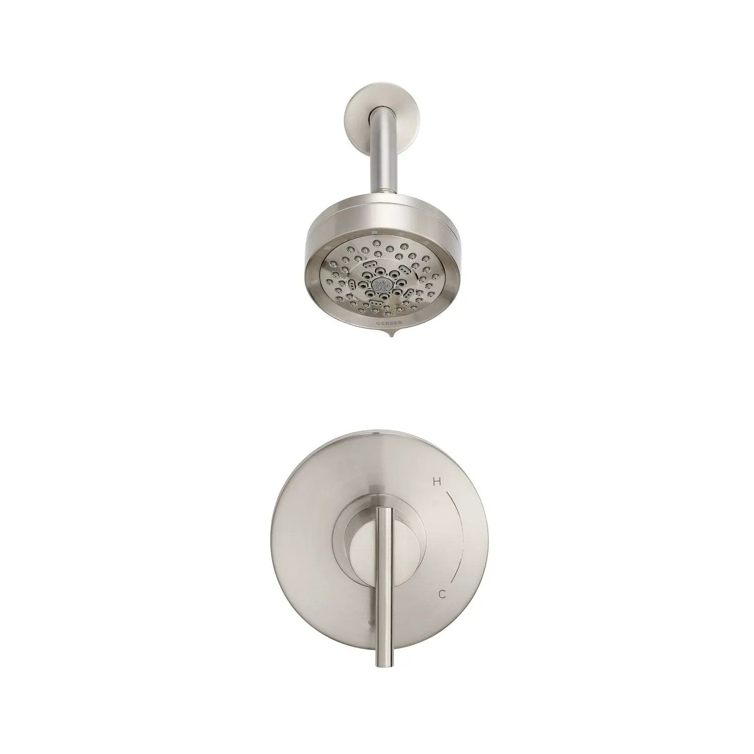 Danze by Gerber Parma 1H Shower Only Trim Kit and Treysta Cartridge w/ 5 Function Showerhead 1.75gpm by Danze