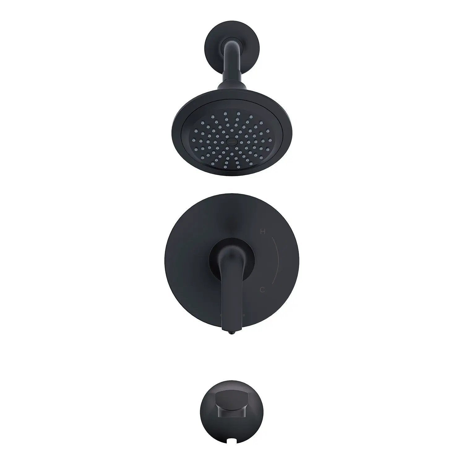 Danze by Gerber Lemora 1H Tub and Shower Trim Kit and Treysta Cartridge with Diverter on Valve 1.75gpm by Danze