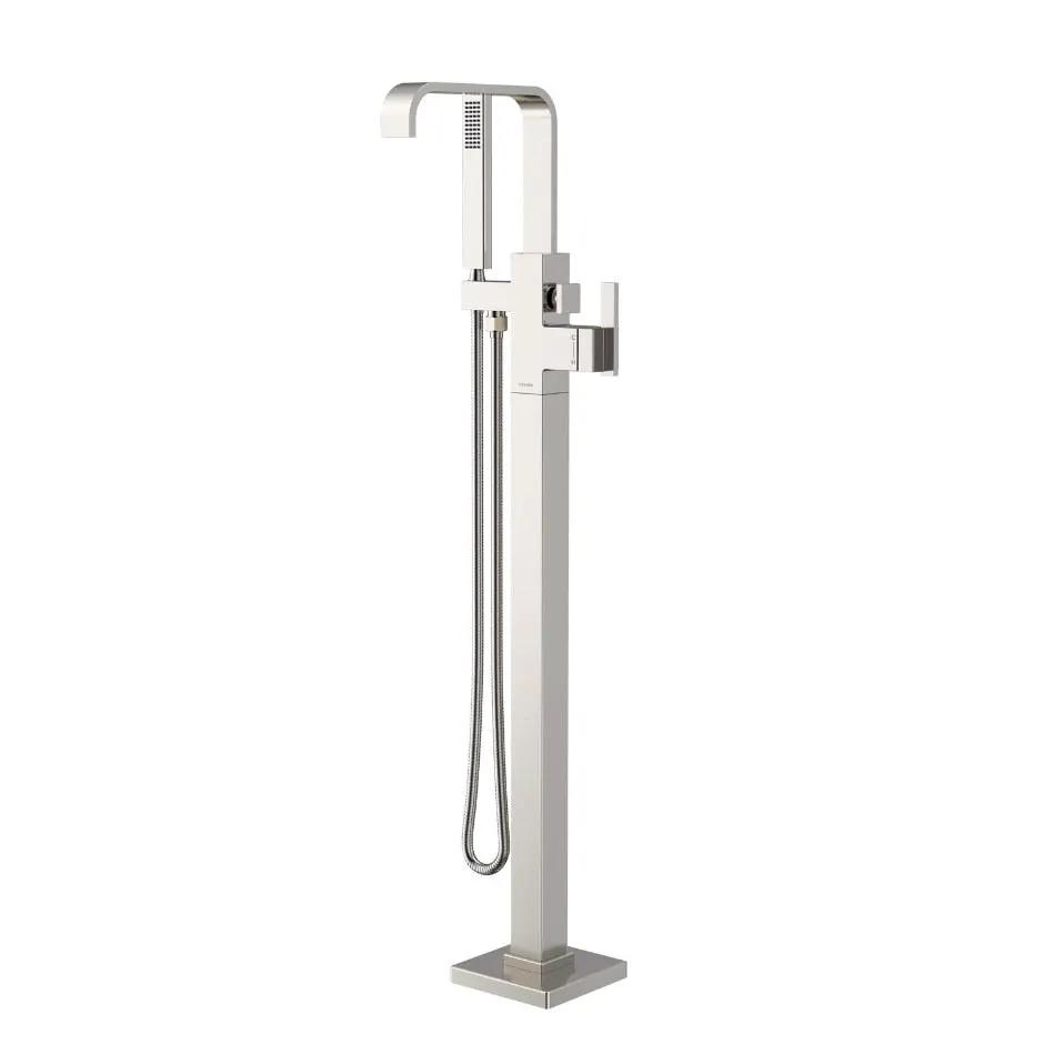 Danze by Gerber Square Floor Mount Tub Filler Trim Kit with Rectangular Handshower 1.75gpm by Danze