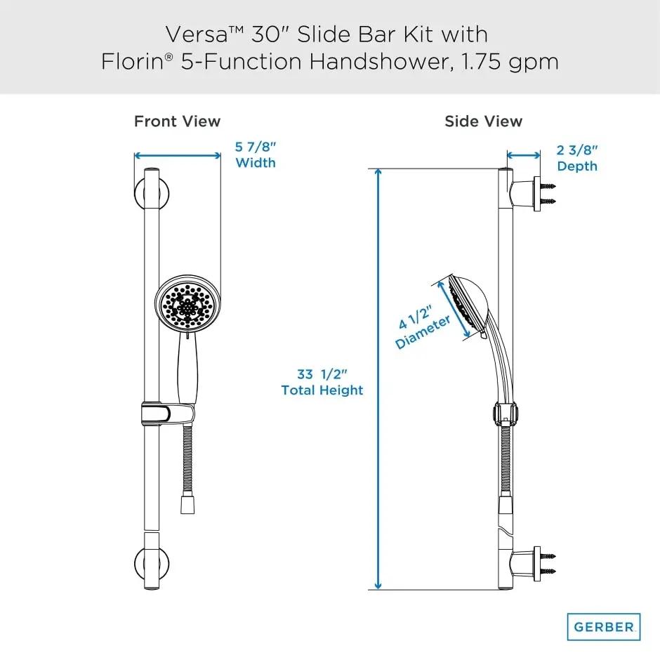 slide bar assembly dimension