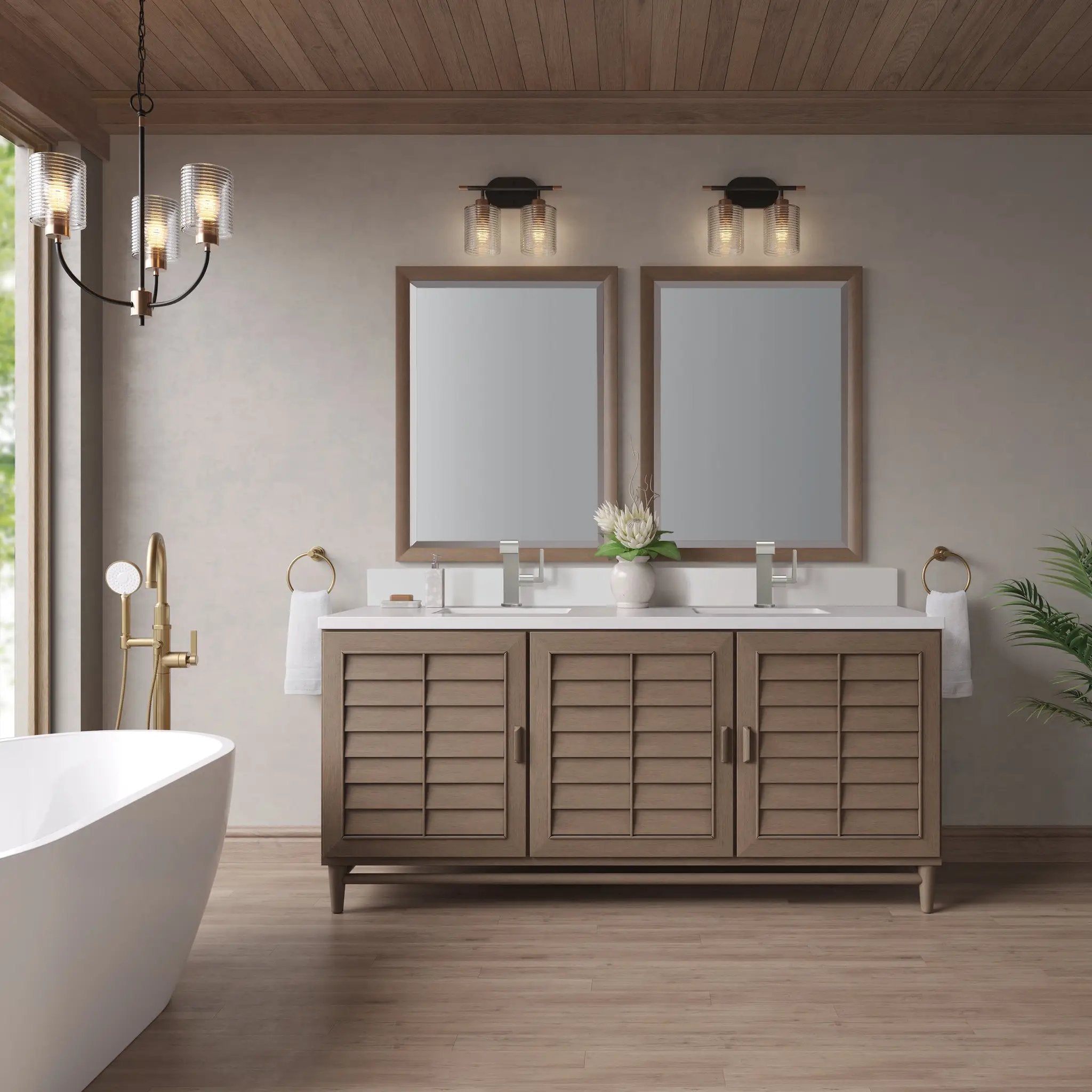 whitewashed walnut vanity
