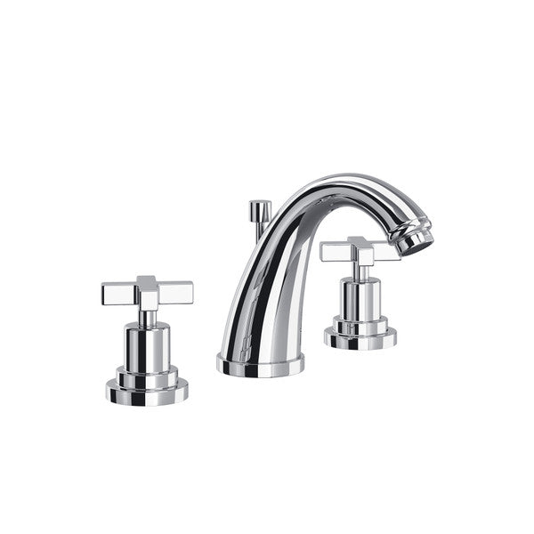 polished chrome bathroom faucet