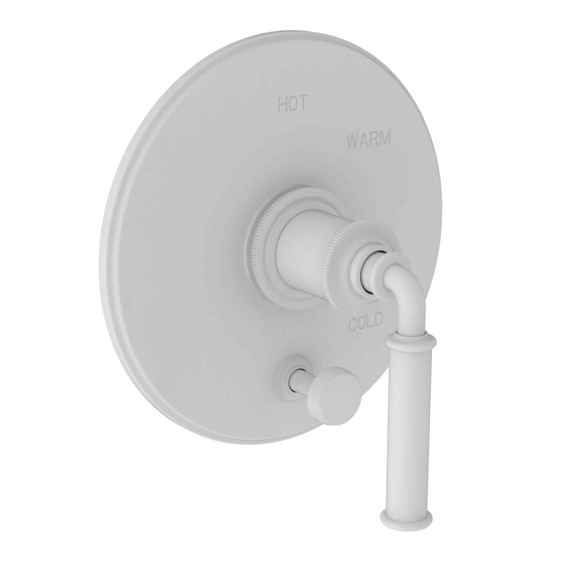 Newport Brass Taft Balanced Pressure Tub & Shower Diverter Plate with Handle. Less Showerhead, arm and flange.
