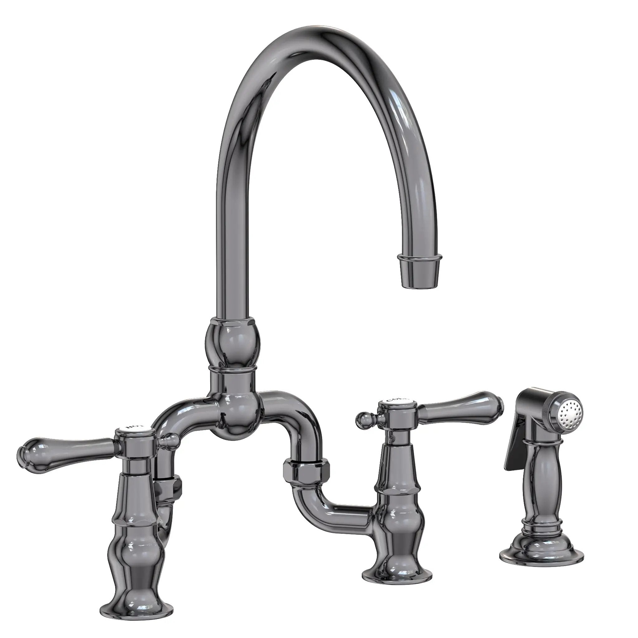 Newport Brass Chesterfield Kitchen Bridge Faucet with Side Spray by Newport Brass