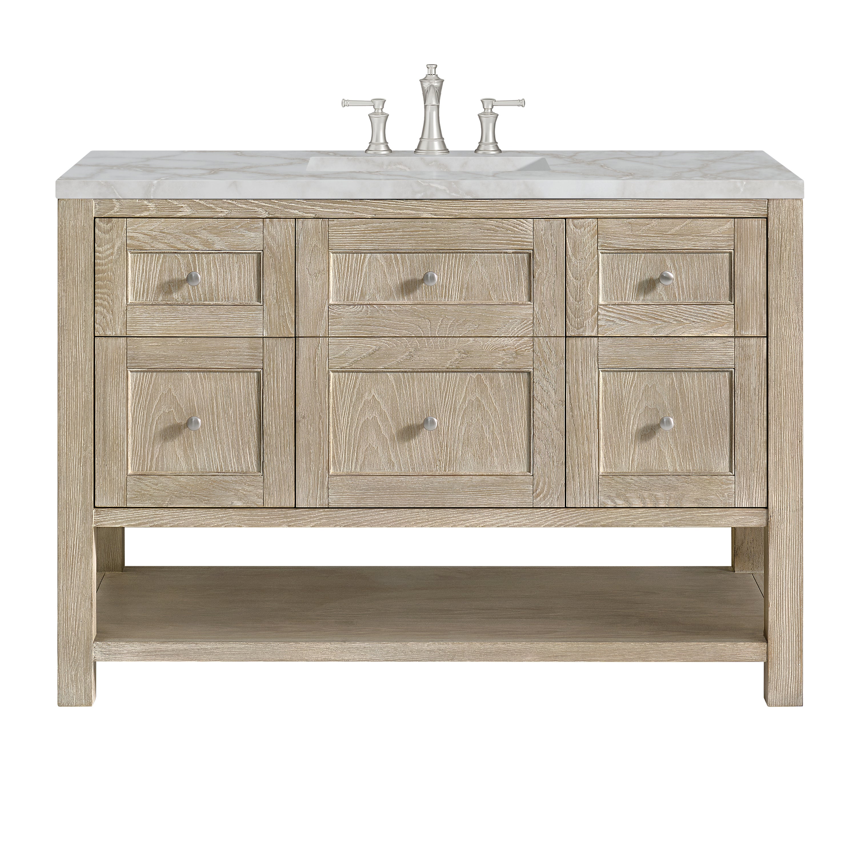 James Martin Vanities Breckenridge 48" Single Vanity - Whitewashed Oak