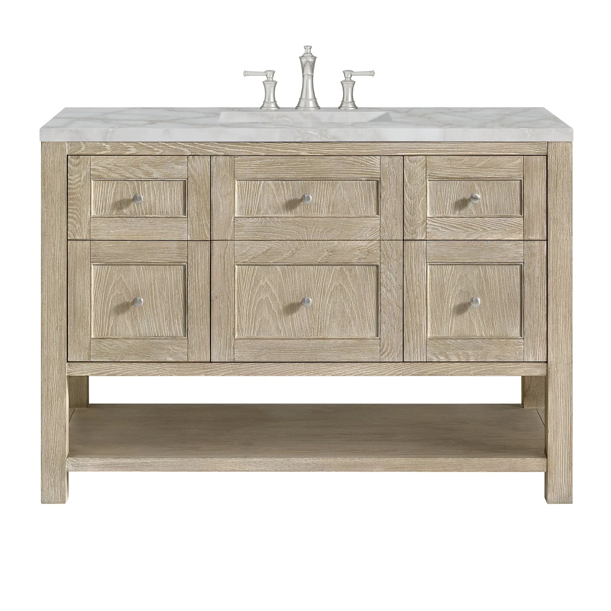 James Martin Breckenridge 48" Single Vanity Set - Whitewashed Oak by James Martin Vanities