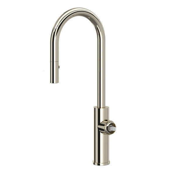 Rohl Eclissi Pull-Down Bar/Food Prep Kitchen Faucet with C-Spout - Less Handle by Rohl