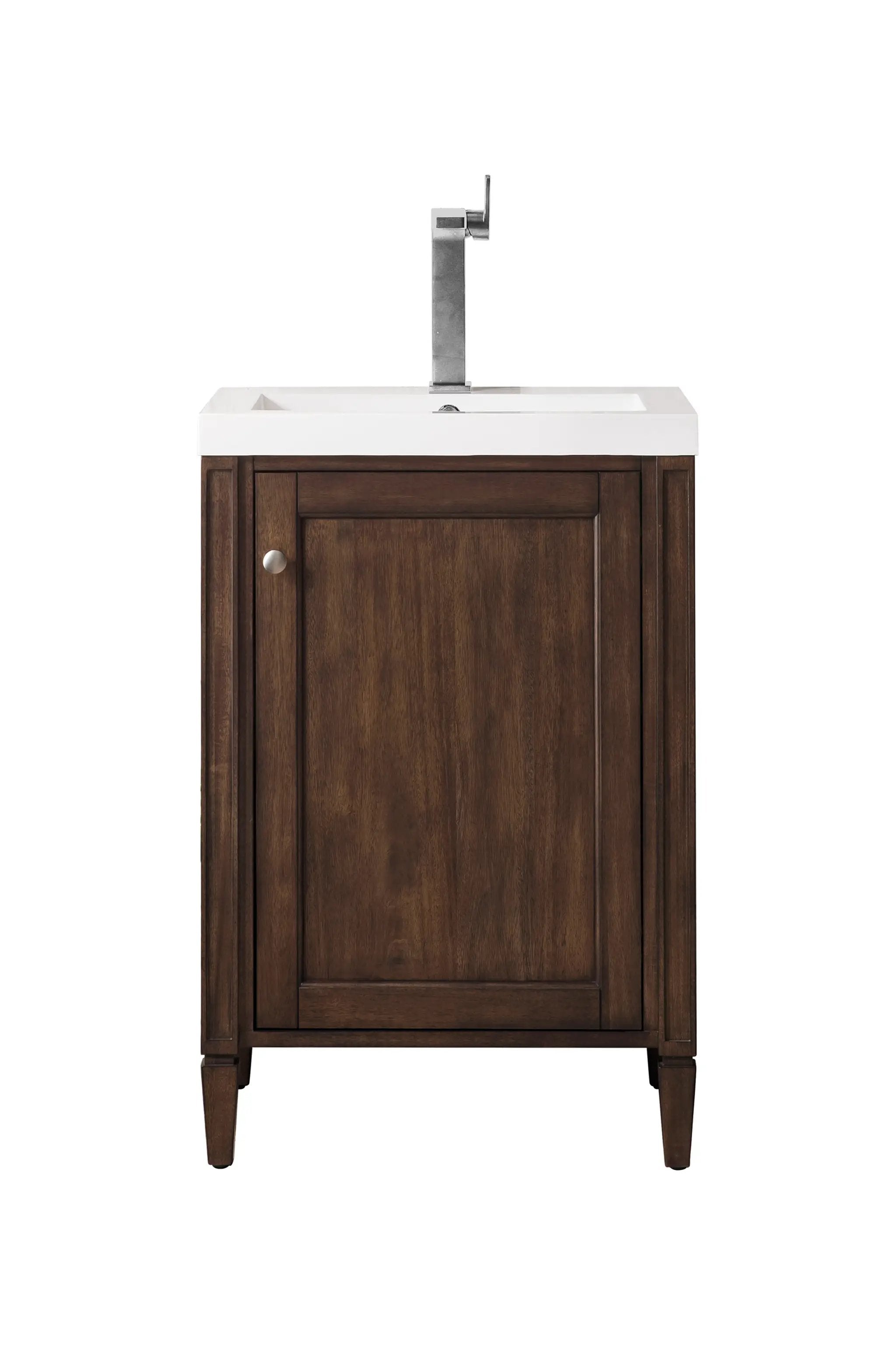 mid-century acacia vanity